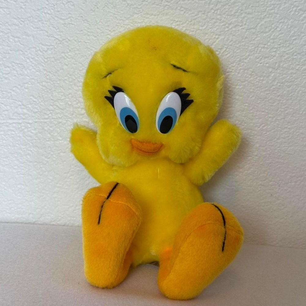Vintage 1993 Tweety Bird‎ Plush Looney Tunes 24K Company Mighty Star 9 inch